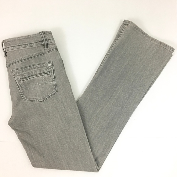 womens grey bootcut jeans